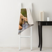 かわいいpuppyeyedハンガリー人のVizsla犬の子犬の写真。 シェルパブランケット (インサイチュ)