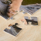 かわいいpuppyeyedハンガリー人のVizsla犬の子犬の写真/ ジグソーパズル (側面)