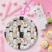 かわいいPups紙プレート ペーパープレート (パーティー)