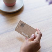 かわいいQrコードコーヒーロイヤルティカード 名刺