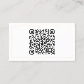 かわいいQRコード結婚のWebサイト詳細カード 名刺 (裏面)