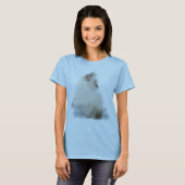 かわいいragdollの子ネコのTシャツ Tシャツ (正面フル)