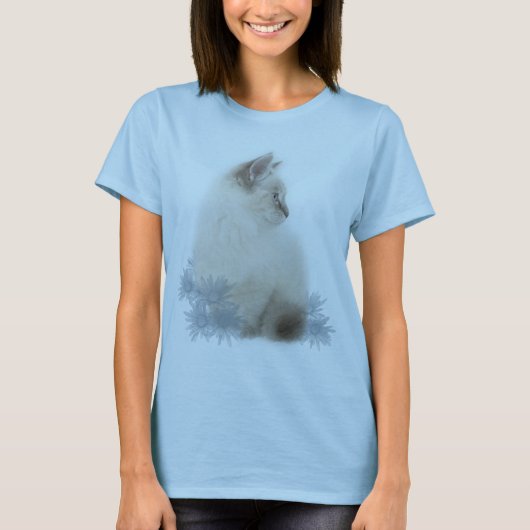 かわいいragdollの子ネコのTシャツ Tシャツ (正面)