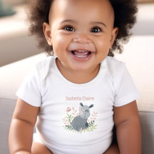 かわいいRhino Boho名前モノグラムガール