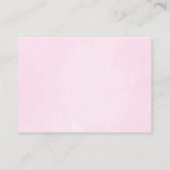 かわいいRhino Unicornベビーガールシャワーオムツラッフル エンクロージャーカード (裏面)