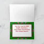 かわいいRVのヴィンテージのおもちゃの運送業者のキャンピングカートレーラー シーズンカード (内部)