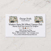 かわいいRVのヴィンテージのおもちゃの運送業者のキャンピングカー旅行トレーラー 名刺 (正面)