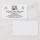 かわいいRVのヴィンテージのおもちゃの運送業者のキャンピングカー旅行トレーラー 名刺 (正面/裏面)