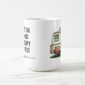 かわいいRVのヴィンテージのガラス卵のキャンピングカー旅行トレーラー コーヒーマグカップ (中央)