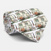 かわいいRVのヴィンテージのガラス卵のキャンピングカー旅行トレーラー ネクタイ (ロール)