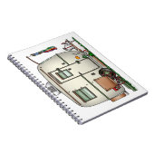 かわいいRVのヴィンテージのガラス卵のキャンピングカー旅行トレーラー ノートブック (右側)