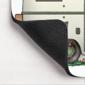 かわいいRVのヴィンテージのガラス卵のキャンピングカー旅行トレーラー マウスパッド (コーナー)