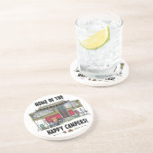 かわいいRVのヴィンテージのポップアップキャンピングカー旅行トレーラー コースター (側面)