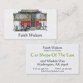 かわいいRVのヴィンテージのポップアップキャンピングカー旅行トレーラー 名刺 (正面/裏面)