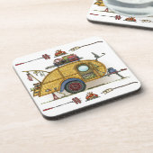 かわいいRVのヴィンテージの涙のキャンピングカー旅行トレーラー コースター (左側)