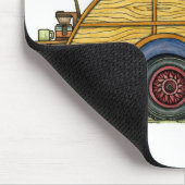 かわいいRVのヴィンテージの涙のキャンピングカー旅行トレーラー マウスパッド (コーナー)