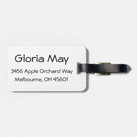 かわいいRVのヴィンテージの涙のキャンピングカー旅行トレーラー ラゲッジタグ (裏面横)