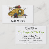 かわいいRVのヴィンテージの涙のキャンピングカー旅行トレーラー 名刺 (正面/裏面)