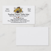 かわいいRVのヴィンテージの涙のキャンピングカー旅行トレーラー 名刺 (正面/裏面)