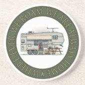 かわいいRVのヴィンテージの第5車輪のキャンピングカー旅行トレーラー コースター (正面)