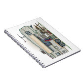 かわいいRVのヴィンテージの第5車輪のキャンピングカー旅行トレーラー ノートブック (右側)