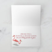 かわいいRVキャンパーホットウィーズビーチクリスマス シーズンカード (内部)