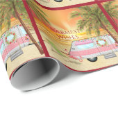 かわいいRVキャンパーホットウィーズビーチクリスマス ラッピングペーパー (ロールコーナー)