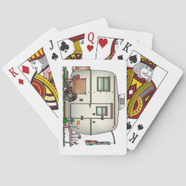 かわいいRVヴィンテージガラス卵キャンパー旅行トレーラー トランプ