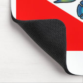 かわいいScubadorableの飛び込みの旗 マウスパッド (コーナー)