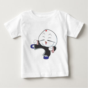 かわいいSiopao KungFuの武道の漫画のワイシャツ ベビーTシャツ