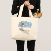 かわいいSkiier ラージトートバッグ (正面(商品))