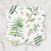 かわいいSLOTHボホピンクフローラ赤ちゃんシャワーありがとう フェイバータグ (裏面)