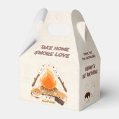 かわいいS'moreキャンプファイア1stバースデーキャンプ フェイバーボックス (正面サイド)