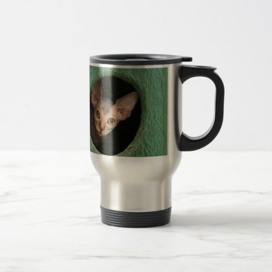 かわいいsphynxの子ネコ トラベルマグ (右)