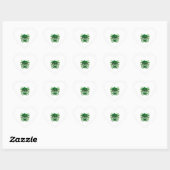 かわいいst patricks dayかわいいシャムロック眼鏡 ハートシール (シート)
