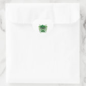 かわいいst patricks dayかわいいシャムロック眼鏡 ハートシール (バッグ)