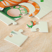 かわいいSt patricks day猫 ジグソーパズル (側面)