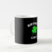 かわいいSt patricks day誕生日for Girls コーヒーマグカップ (正面左)