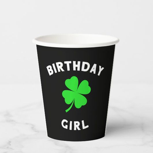 かわいいSt patricks day誕生日for Girls 紙コップ (正面)
