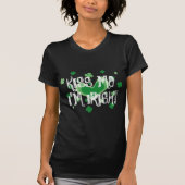 かわいいSt patricks dayTシャツ |キス私はアイルランド Tシャツ (正面)