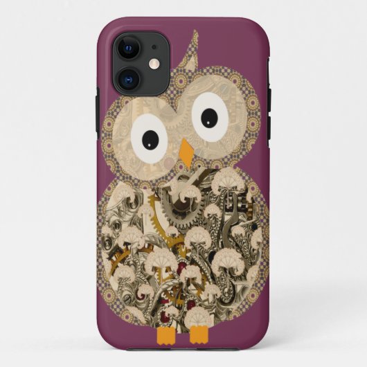 かわいいSteampunkのフクロウのiPhone 5つのカバー Case-Mate iPhoneケース (裏面)