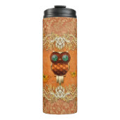 かわいいsteampunkのフクロウ タンブラー (正面)