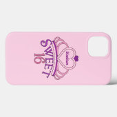 かわいいSweet sixteen誕生日ガールピパーソナライズされたンク Case-Mate iPhoneケース (裏面 (横))