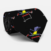 かわいいTレックスの恐竜の跳躍のハードルの漫画 ネクタイ (ロール)