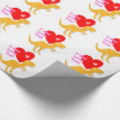 かわいいTレックスの恐竜愛! ラッピングペーパー (角)