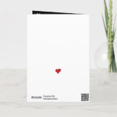 かわいいTレックスディーノバレンタインデー | Iハート シーズンカード (裏面)