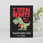 かわいいTレックスディーノバレンタインデー | Iハート シーズンカード (スタンド正面)