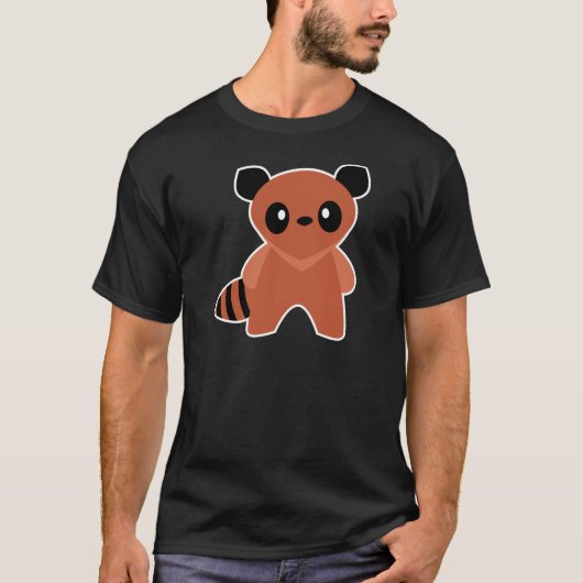 かわいいTanuki Tシャツ (正面)