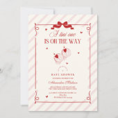 かわいいTini Oneは赤ちゃんシャワーの途中にある 招待状 (正面)