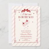 かわいいTini Oneは赤ちゃんシャワーの途中にある 招待状 (正面)